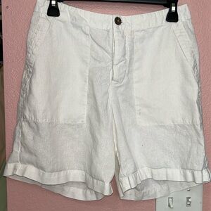 Patagonia Women’s 100% Hemp Shorts size 6 High Waist Ivory Outdoor Hiking Beach